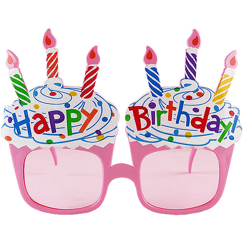 생일컵케익안경 핑크 [12개 한팩]