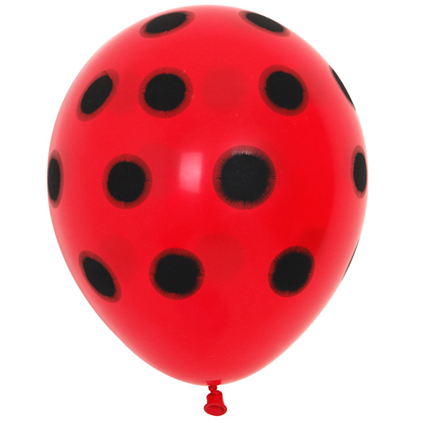 [셈퍼텍스] 30cm 땡땡이 레드앤블랙 [50입] 1+1증정행사 한봉사면한봉더