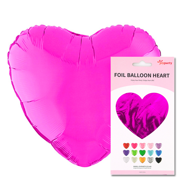 은박풍선 18인치 하트 원팩포장 [푸치샤] [10입]