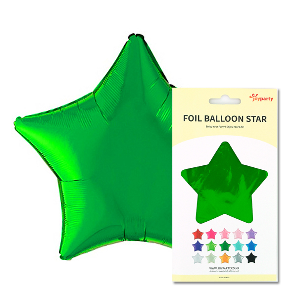 은박별 18인치 그린 [원팩포장] [10입]