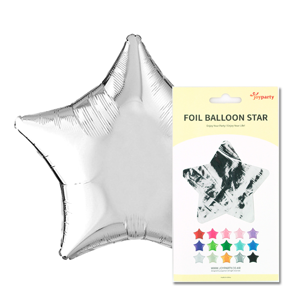 은박별 18인치 실버 [원팩포장] [10입]