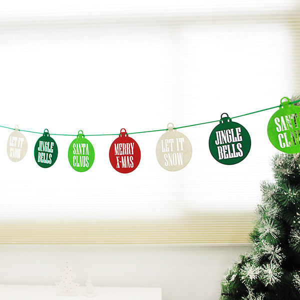 [조이파티] 펠트 오너먼트가랜드 [1+1증정행사]