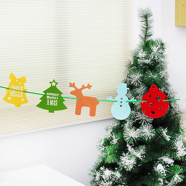 [조이파티] 펠트 크리스마스아이콘가랜드 [1+1증정행사]