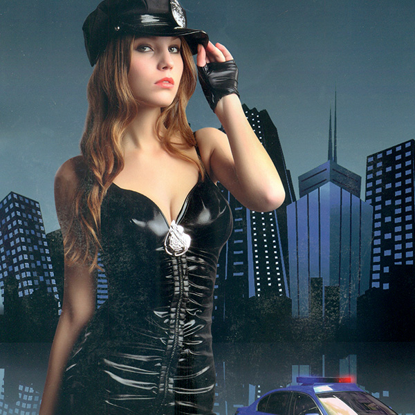 섹시 경찰 나시원피스 의상세트 [1+1 증정행사]