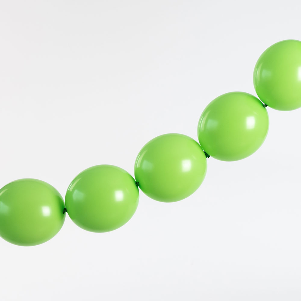 [셈퍼텍스] 링커벌룬 15cm 라임그린(031) [100입]