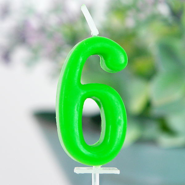 미니숫자초 [6번] 10개한팩