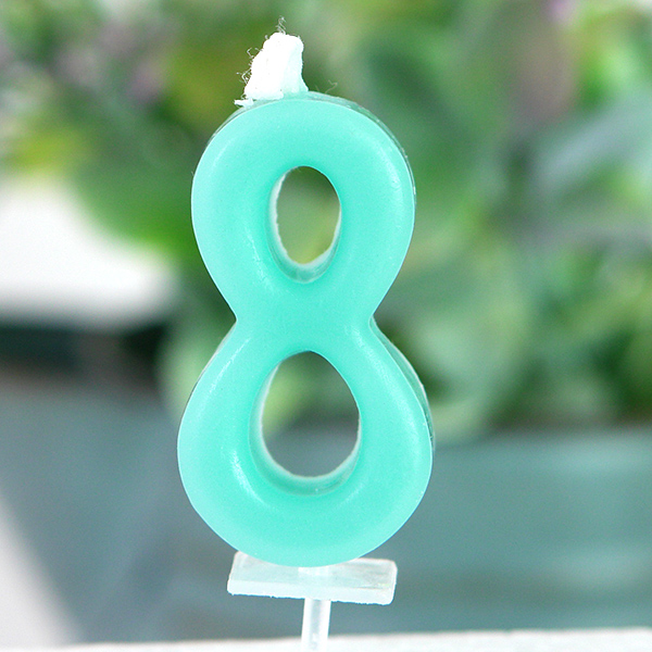 미니숫자초 [8번] 10개한팩