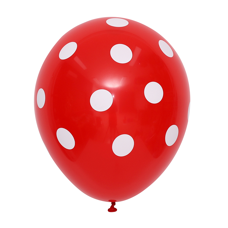 [셈퍼텍스] 30cm 도트 레드 [50입]