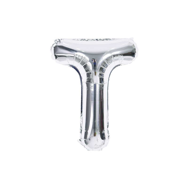 알파벳은박풍선 소 실버 [T] 자동실링 10입