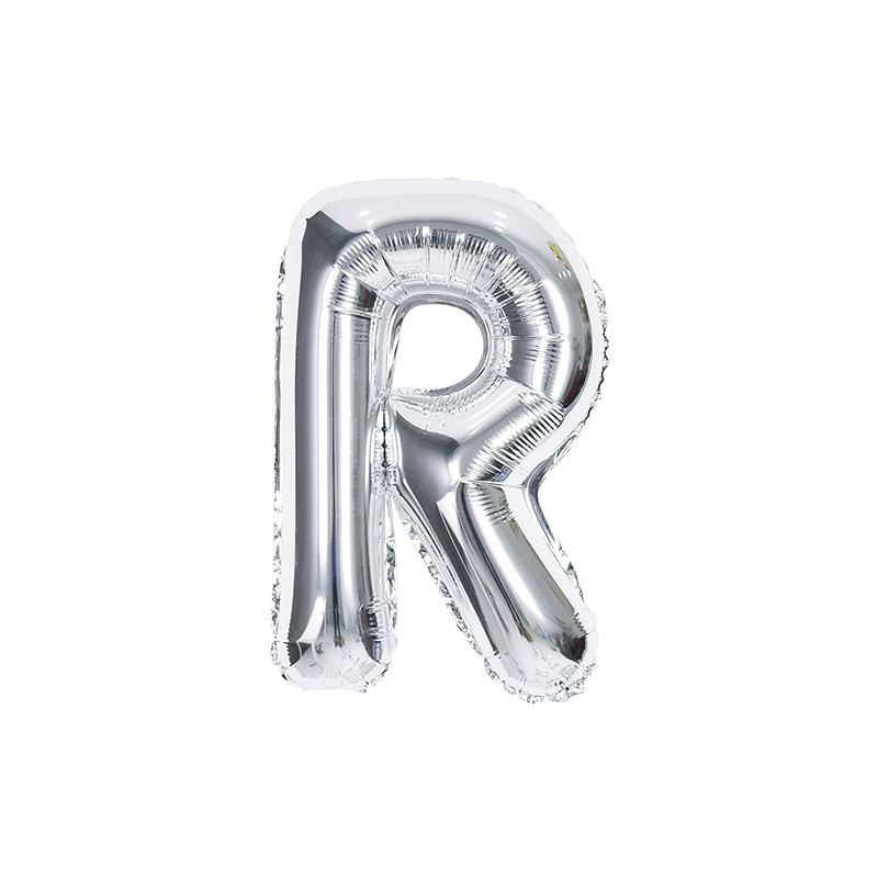 알파벳은박풍선 소 실버 [R] 자동실링 10입