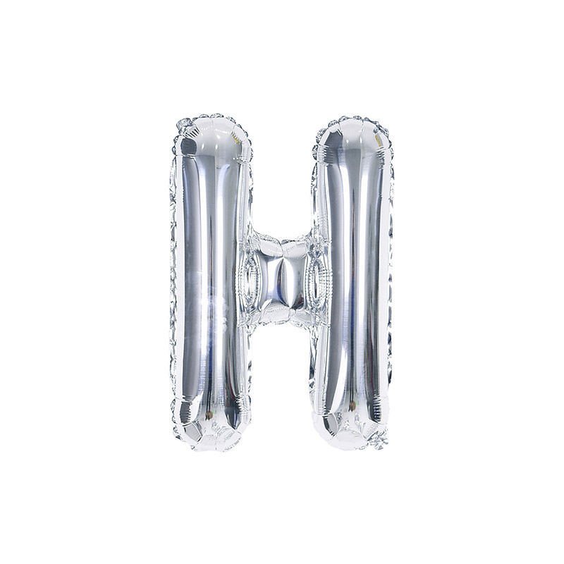 알파벳은박풍선 소 실버 [H] 자동실링 10입