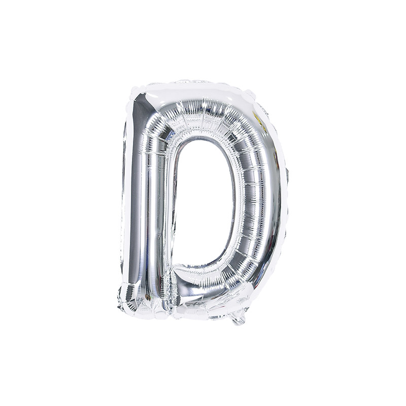 알파벳은박풍선 소 실버 [D] 자동실링 10입