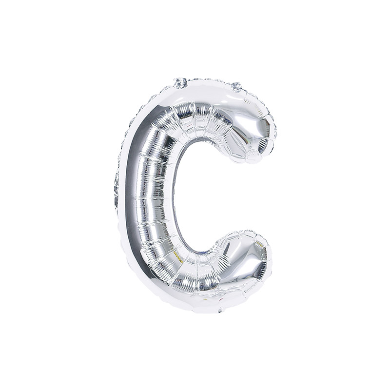 알파벳은박풍선 소 실버 [C] 자동실링 10입