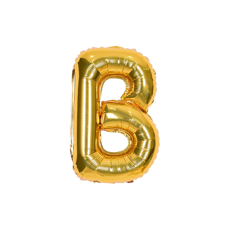 알파벳은박풍선 소 골드 [B] 자동실링 10입