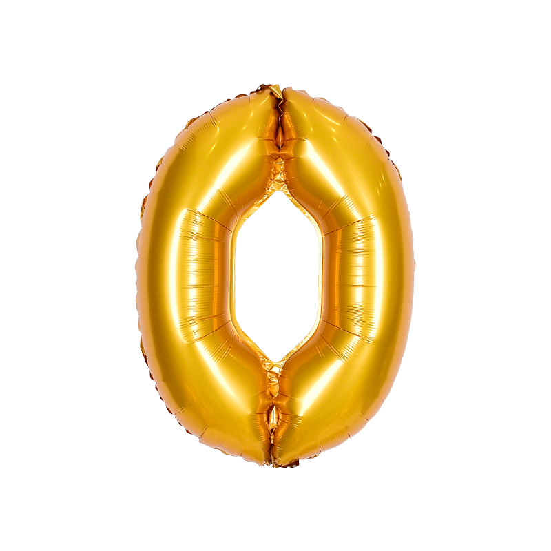 숫자은박풍선 중 [0] 골드 10입