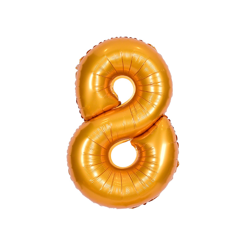 숫자은박풍선 중 [8] 골드 10입