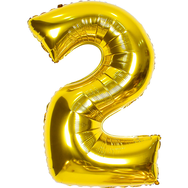 숫자은박풍선 대 [2] 골드 신형 [10입]