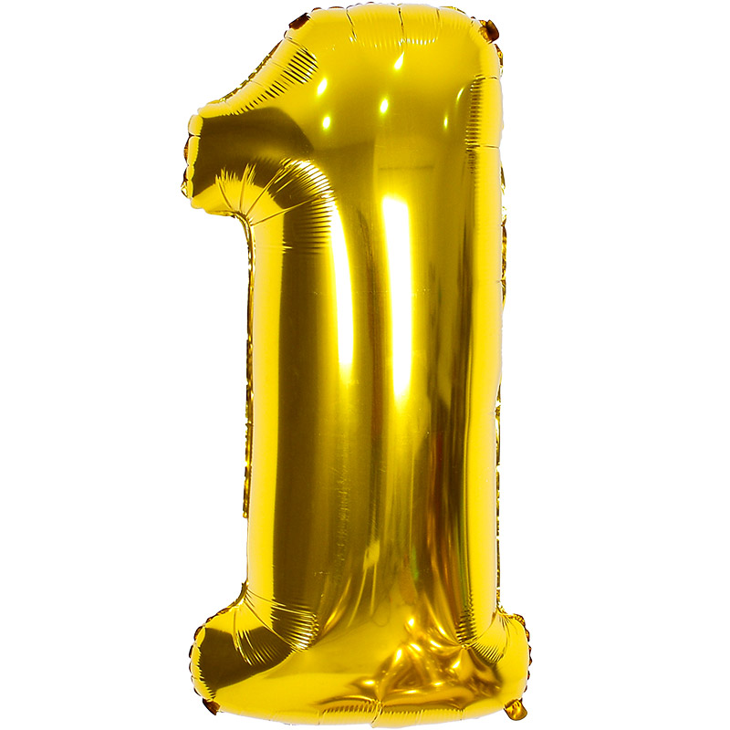 숫자은박풍선 대 [1] 골드 신형 [10입]