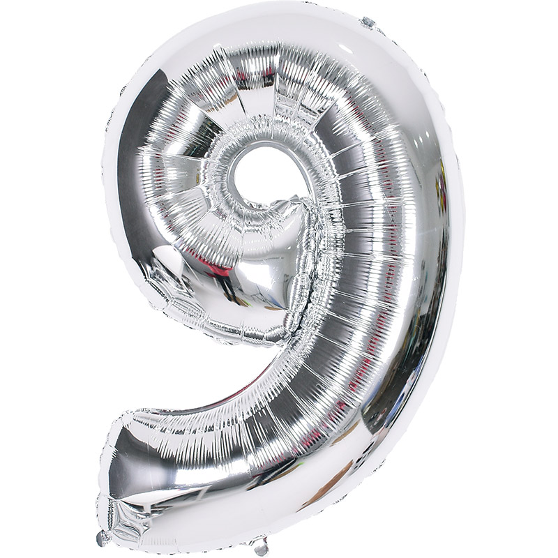 숫자은박풍선 대 [9] 실버 신형 [10입]