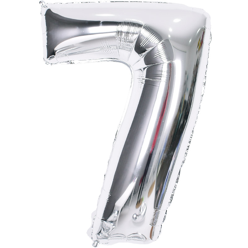 숫자은박풍선 대 [7] 실버 신형 [10입]