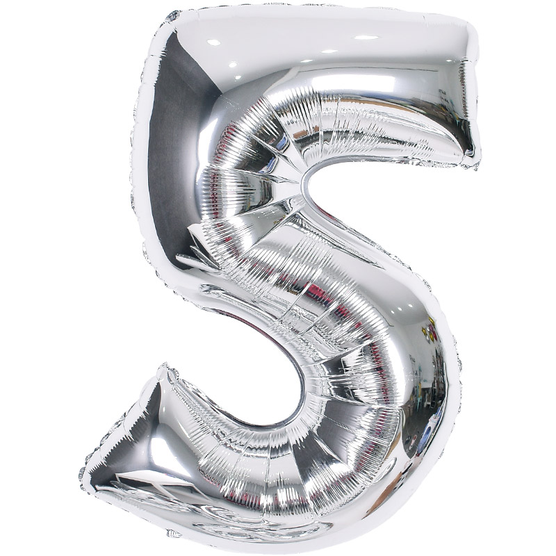 숫자은박풍선 대 [5] 실버 신형 [10입]