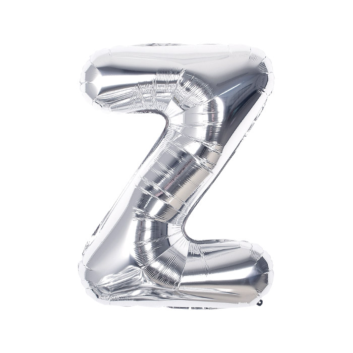 알파벳은박풍선 중 실버 [Z] 신형 [10입]
