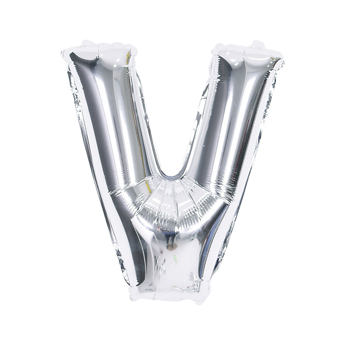 알파벳은박풍선 중 실버 [V] 신형 [10입]