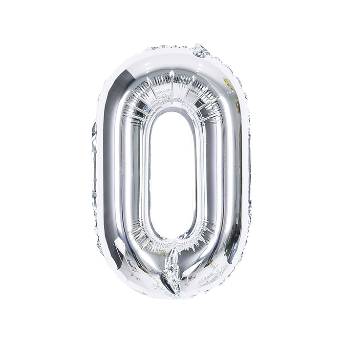 알파벳은박풍선 중 실버 [O] 신형 [10입]