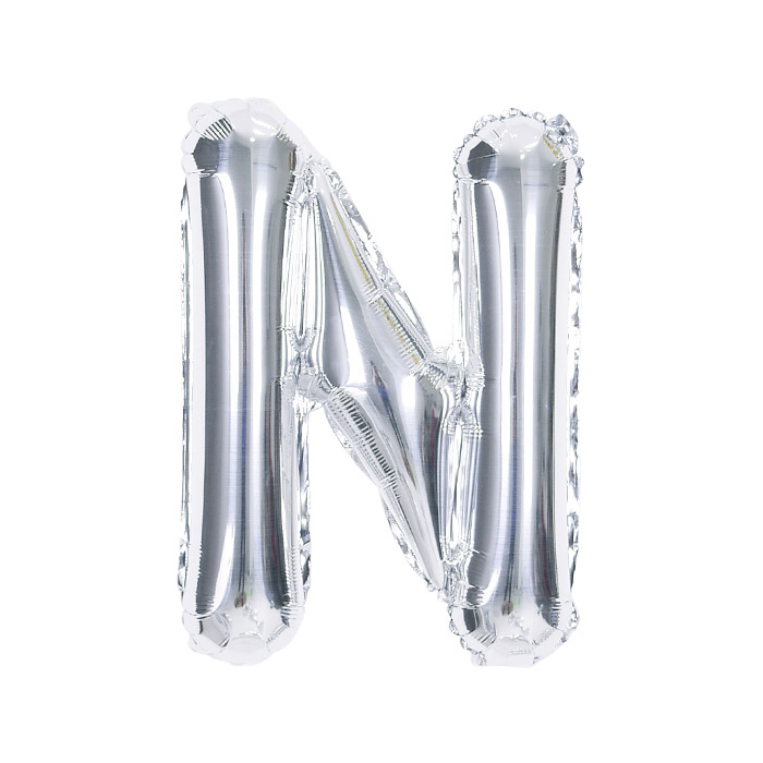 알파벳은박풍선 중 실버 [N] 신형 [10입]