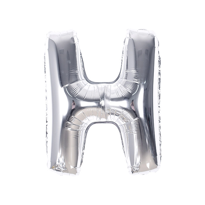 알파벳은박풍선 중 실버 [H] 신형 [10입]