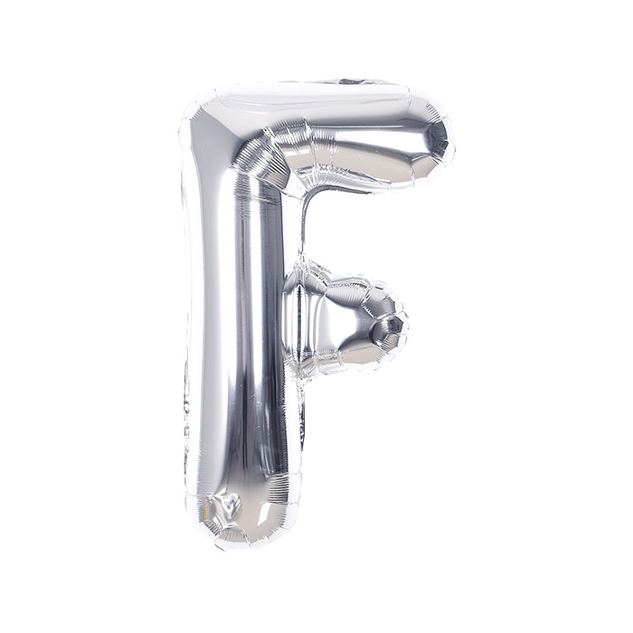 알파벳은박풍선 중 실버 [F] 신형 [10입]