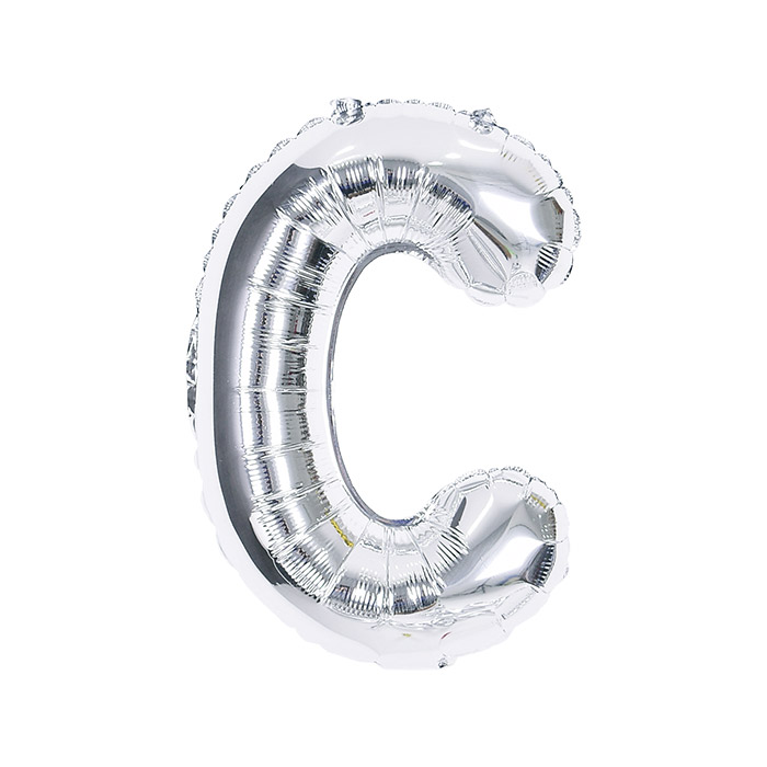 알파벳은박풍선 중 실버 [C] 신형 [10입]