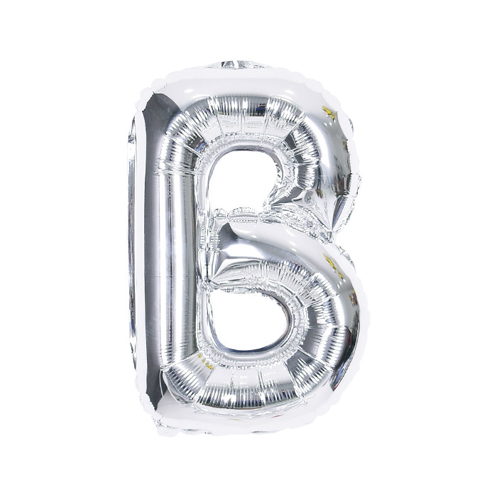 알파벳은박풍선 중 실버 [B] 신형 [10입]