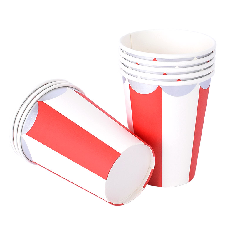 파티컵 스트라이프 레드 8입 폭탄세일