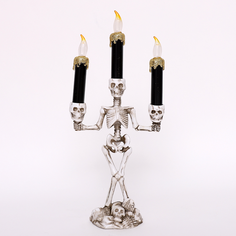 LED할로윈캔들 해골3봉 