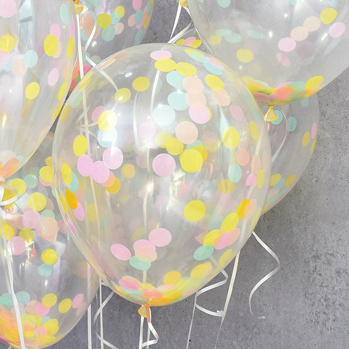 컨페티벌룬 30cm 롤리팝 10입