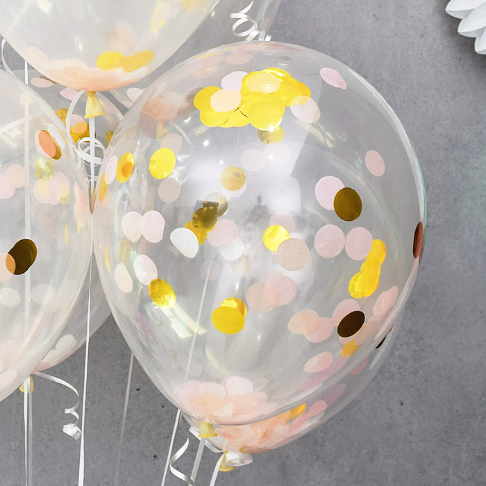 컨페티벌룬 30cm 로즈골드 10입