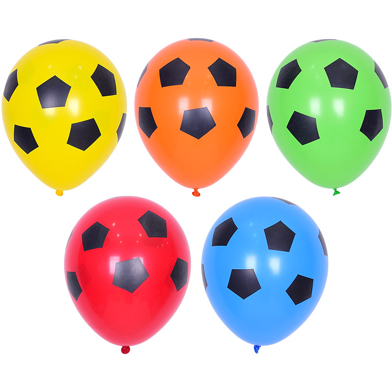 [셈퍼텍스] 30cm 축구공 5색혼합 [50입]