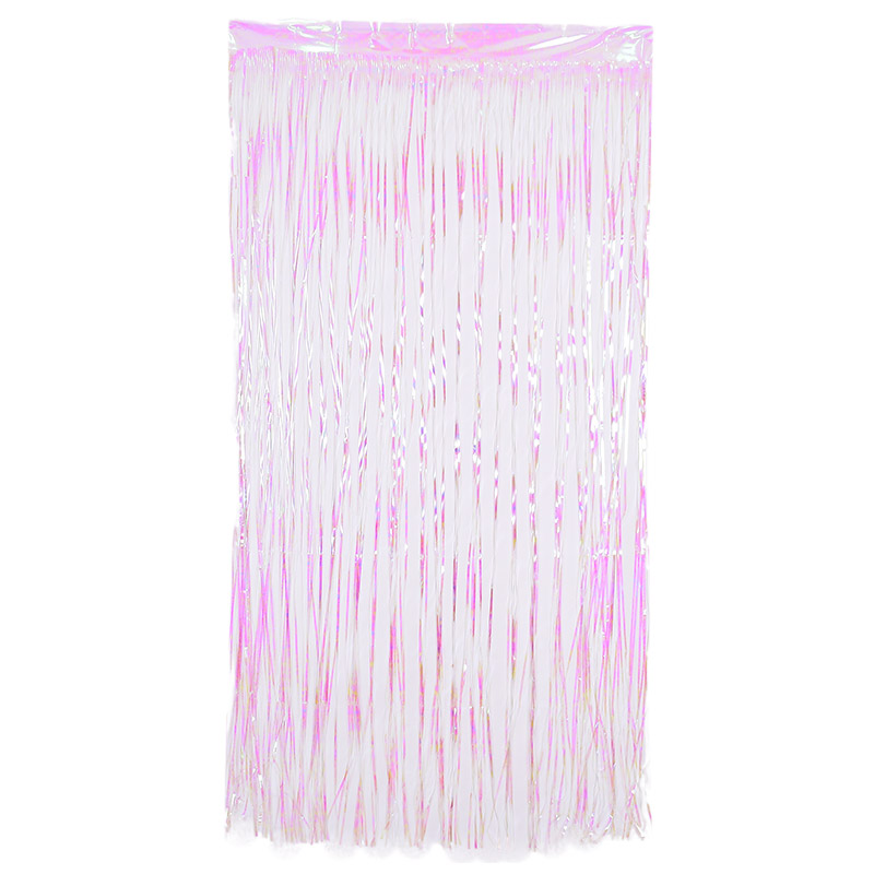 파티은박커튼 홀로그램 화이트 투명 [폭 1m / 높이 2m]