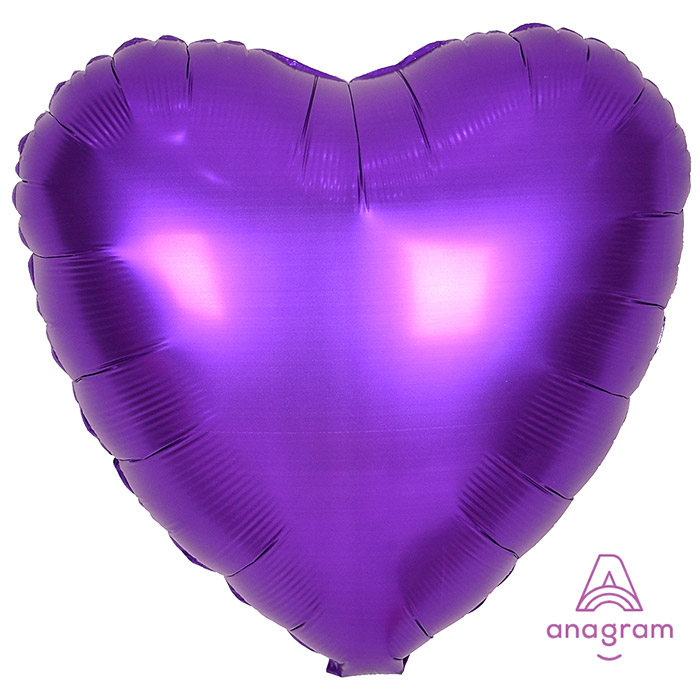 [Anagram]은박하트 18인치 퍼플로얄