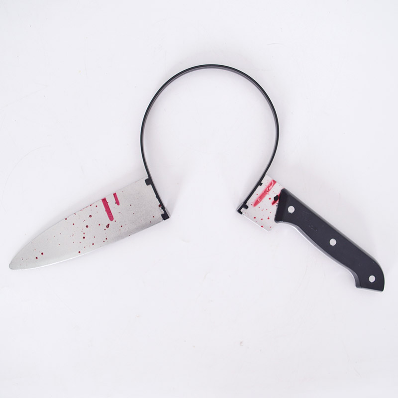 머리관통 사시미칼 머리띠