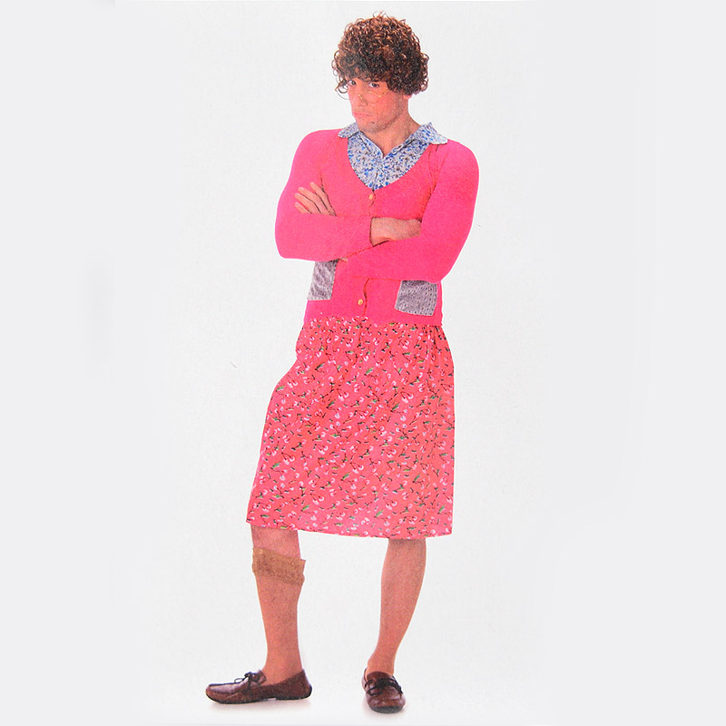 파티코스튬 여장아줌마 M/L [의상 가발 안경포함]