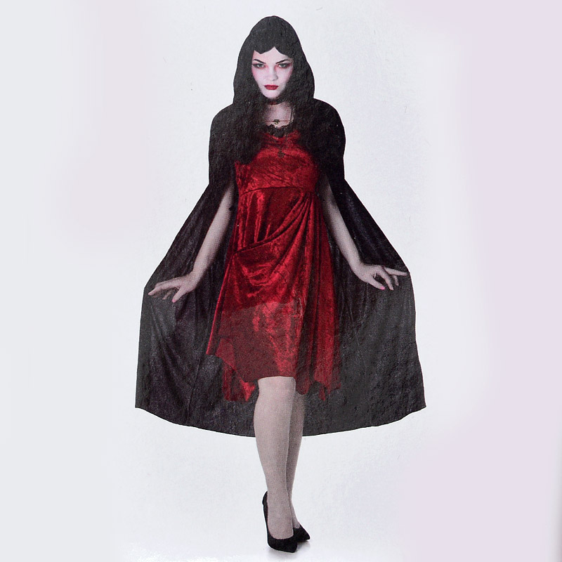 파티코스튬 악마후드 S/M [의상 목걸이 넥밴드포함]