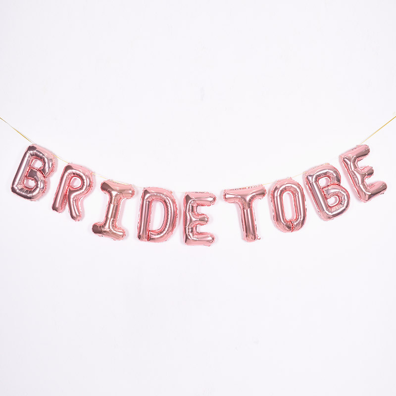 은박풍선세트 BRIDE TO BE 로즈골드 [10입]