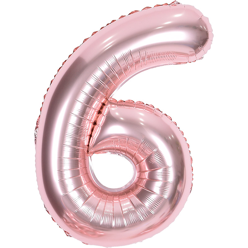 숫자은박풍선 대 [6] 로즈골드 [10입]