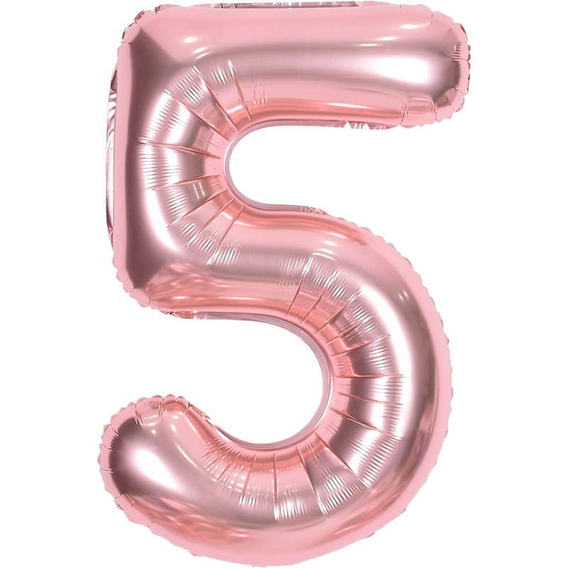 숫자은박풍선 대 [5] 로즈골드 [10입]