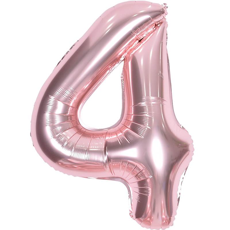 숫자은박풍선 대 [4] 로즈골드 [10입]
