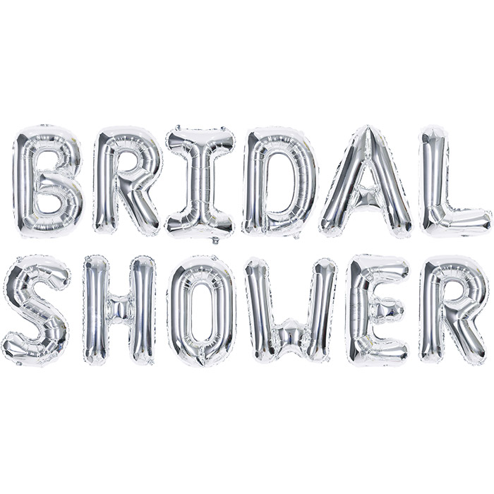 은박풍선세트 BRIDAL SHOWER 실버 [10입]