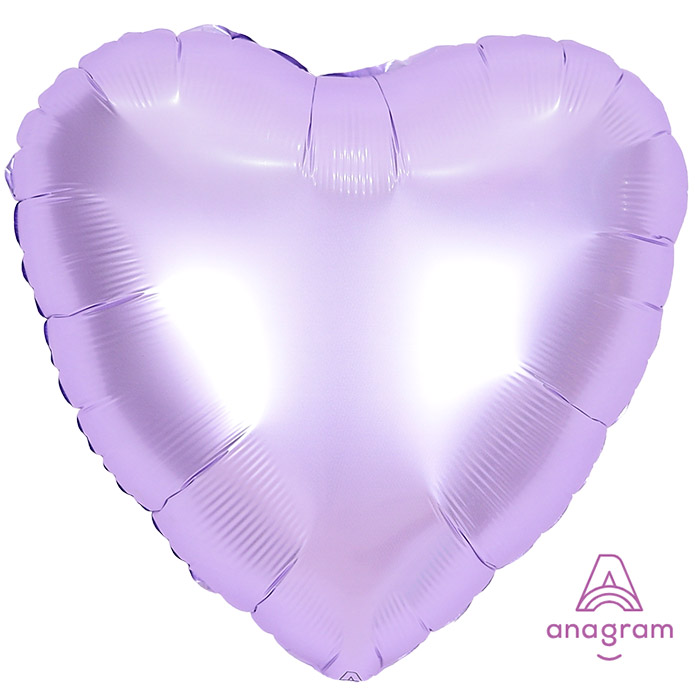[Anagram]은박하트 18인치 샤틴파스텔 라일락