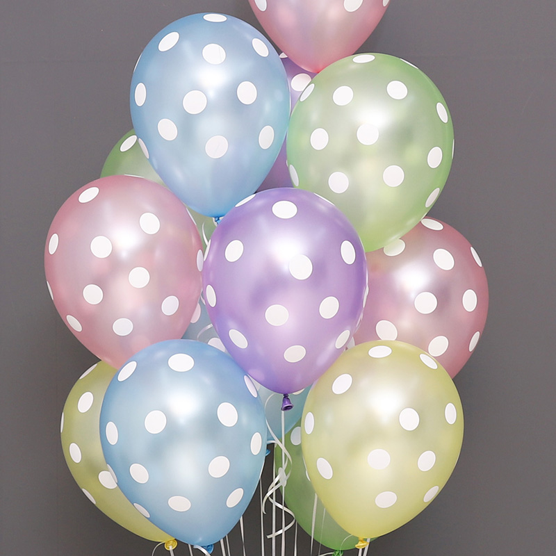 [셈퍼텍스] 30cm 도트 샤틴펄혼합 [50입]